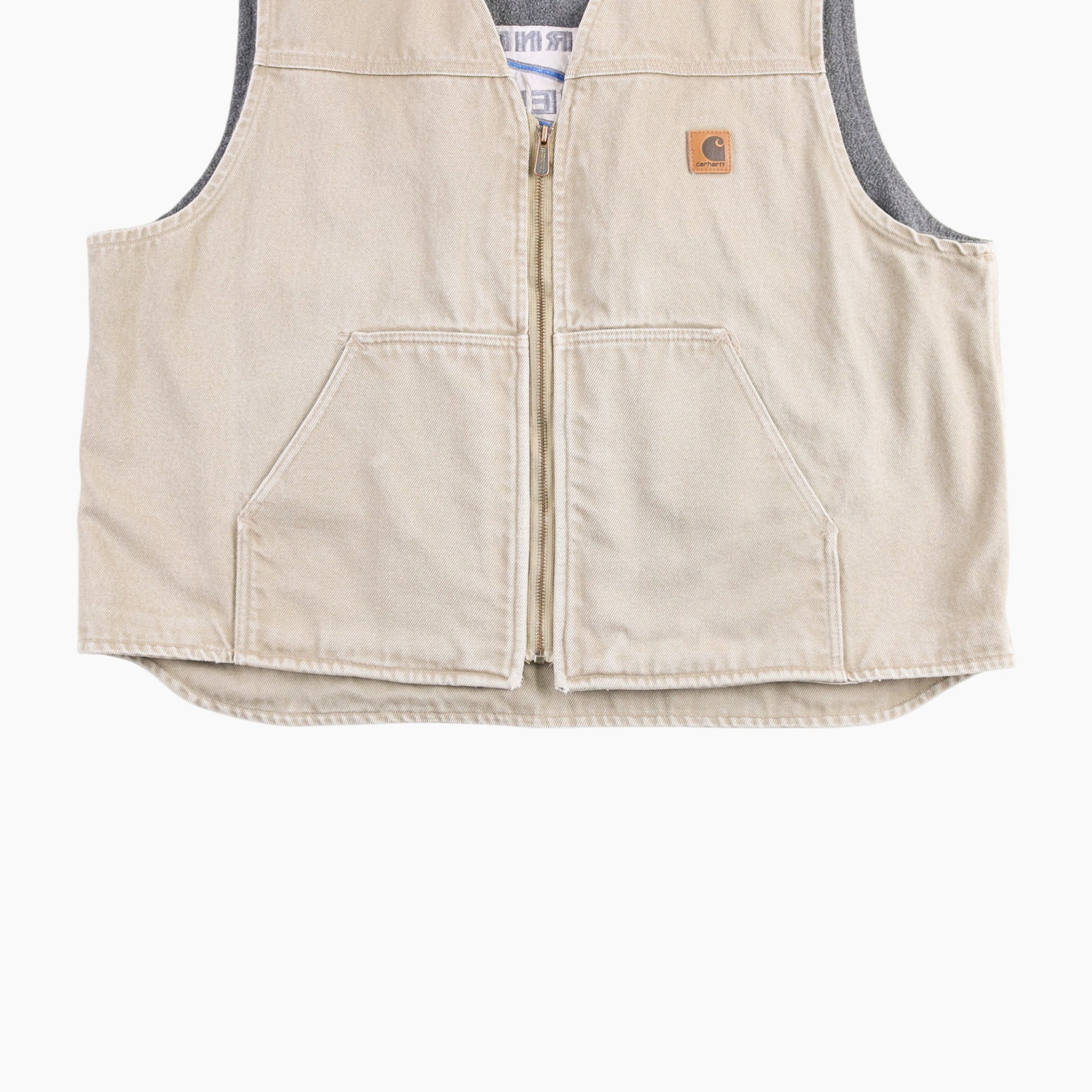 Lined Vest - Beige