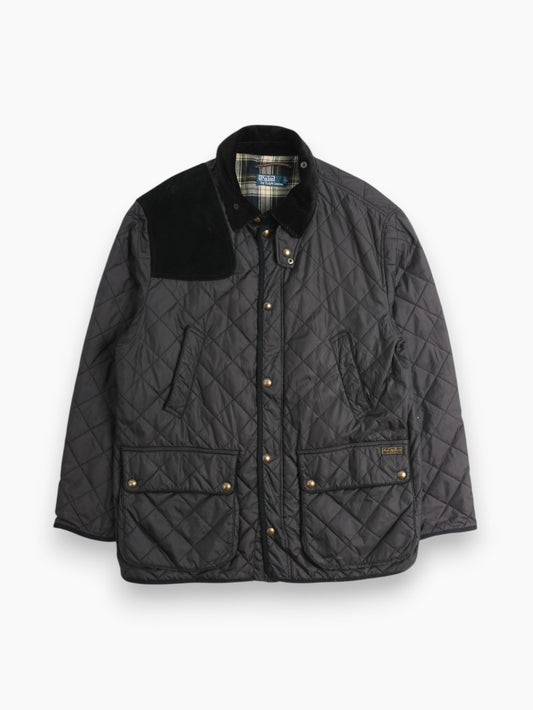 Vintage Quilted Hunting Jacket - Black