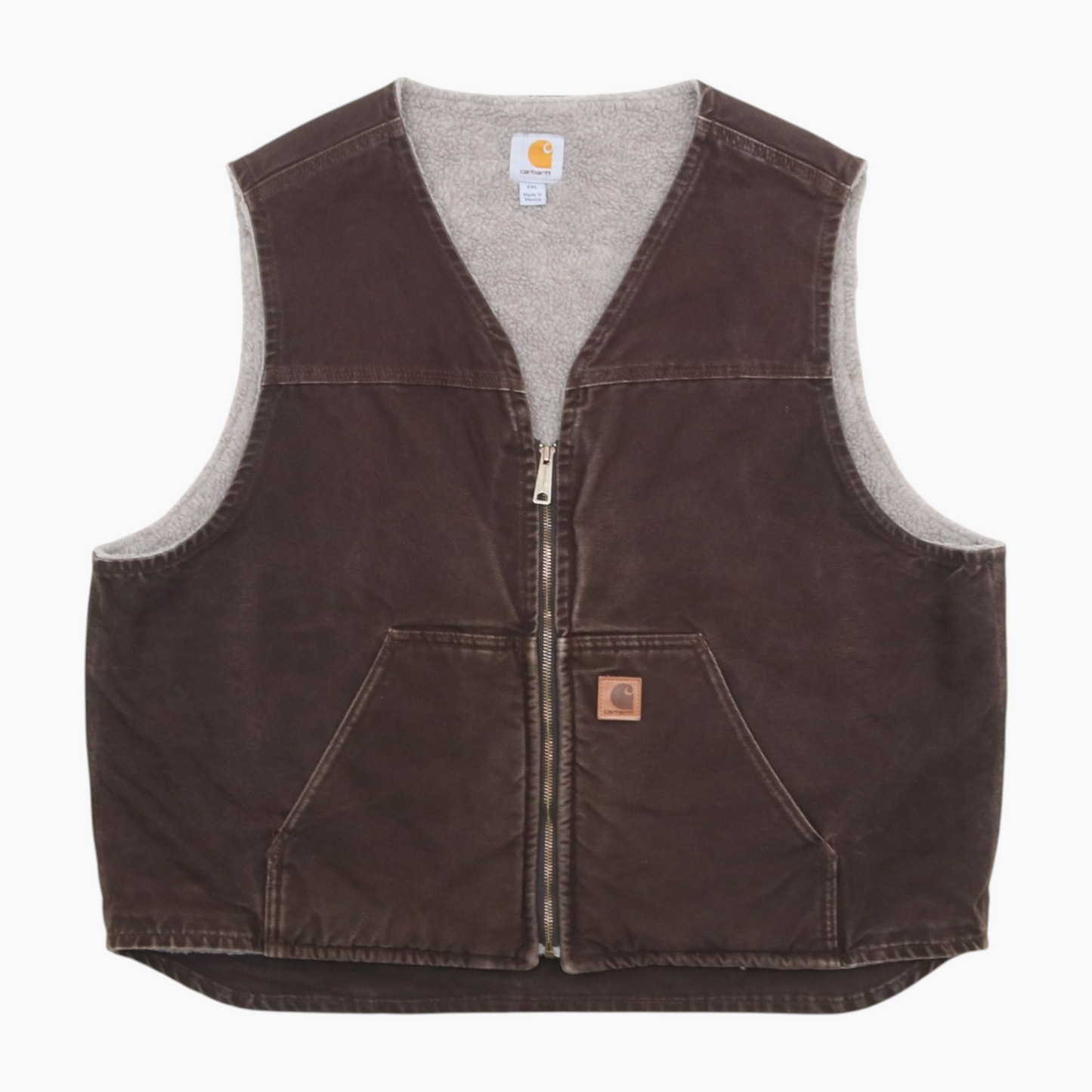 Lined Vest - Brown