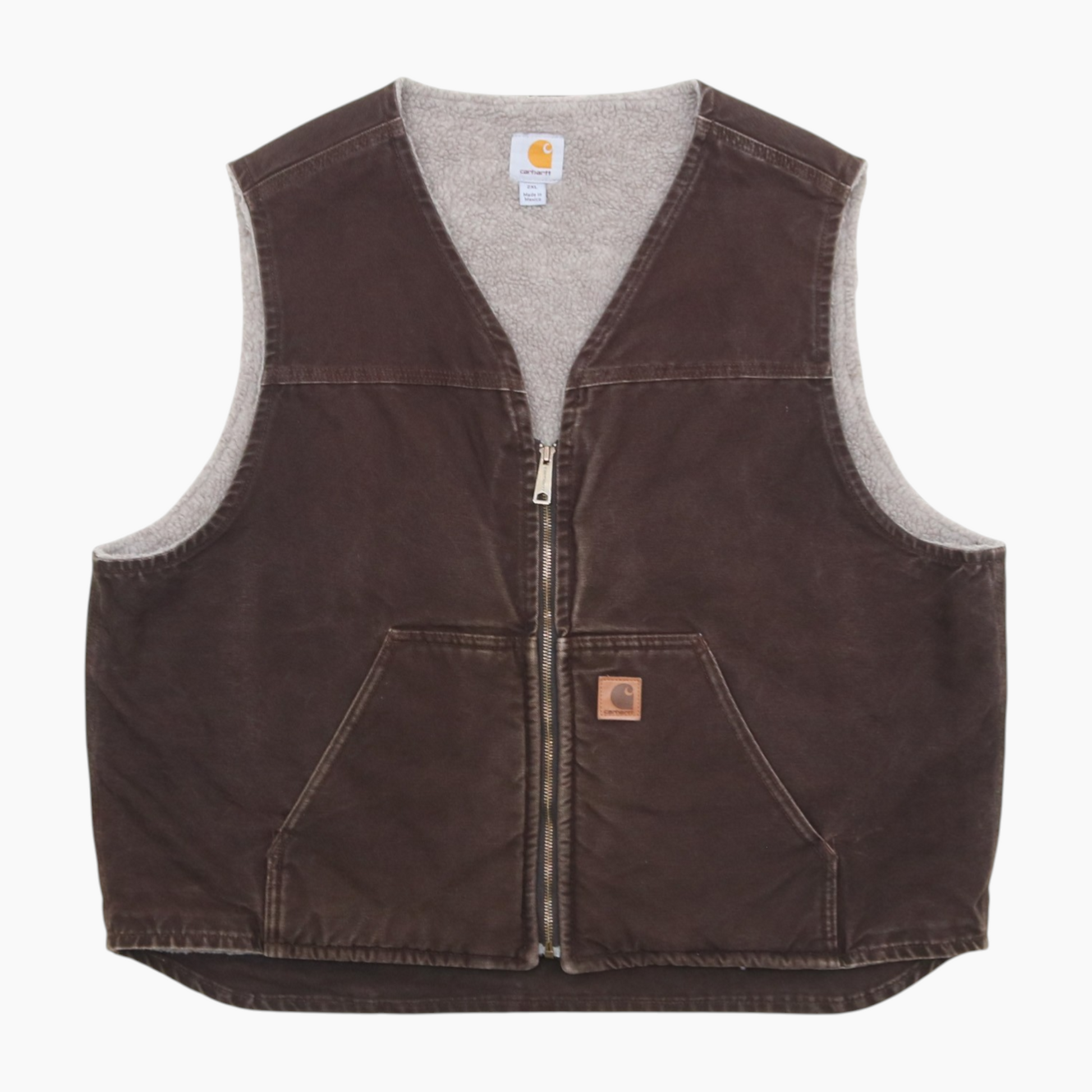 Lined Vest - Brown