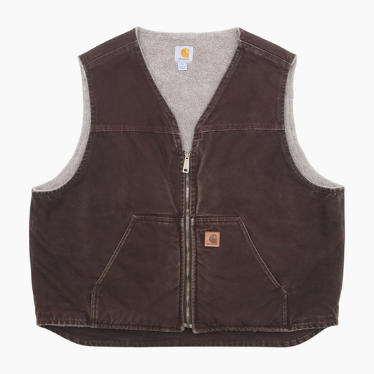 Lined Vest - Brown