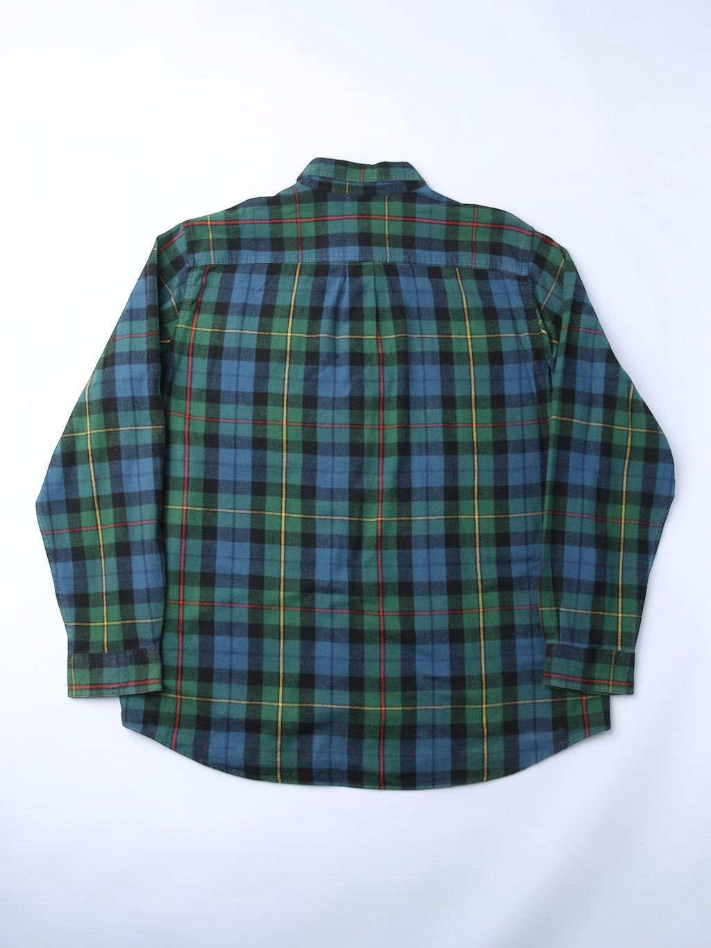 Vintage Flannel Shirt - Green Check