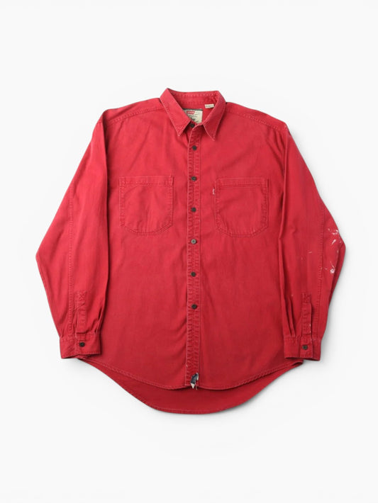 Denim Shirt - Red