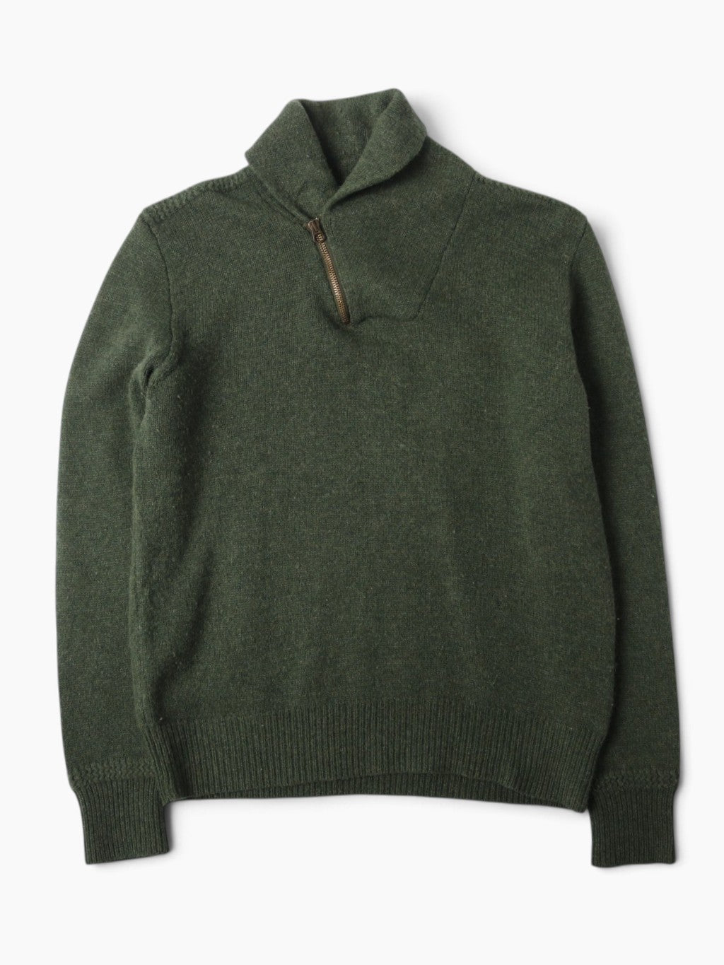 Lambs Wool Shawl Neck Knit