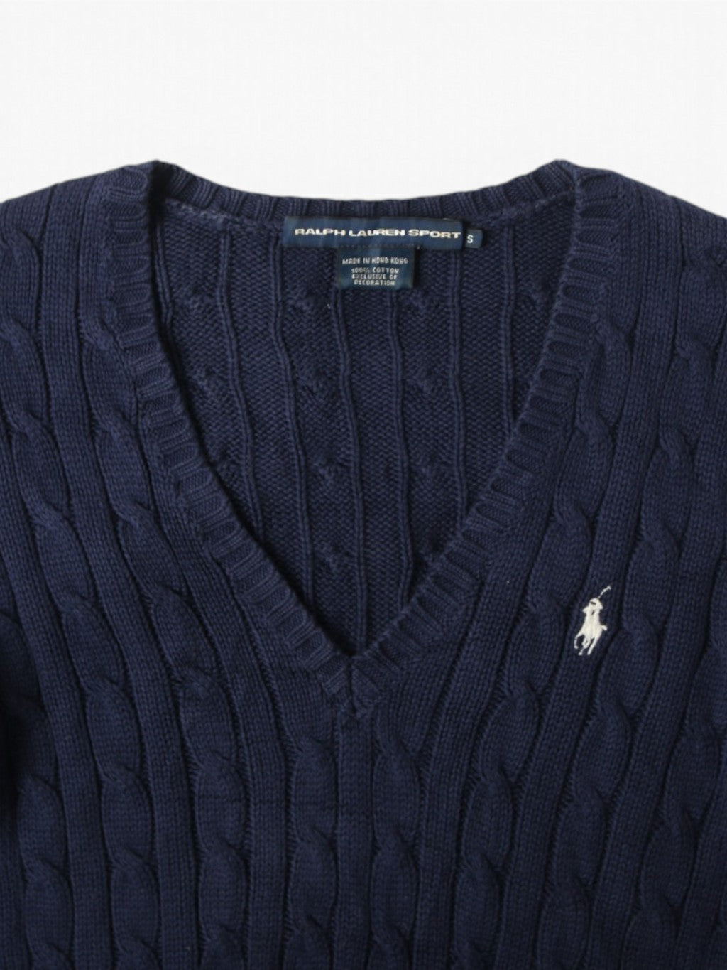 Cable Knit V-Neck