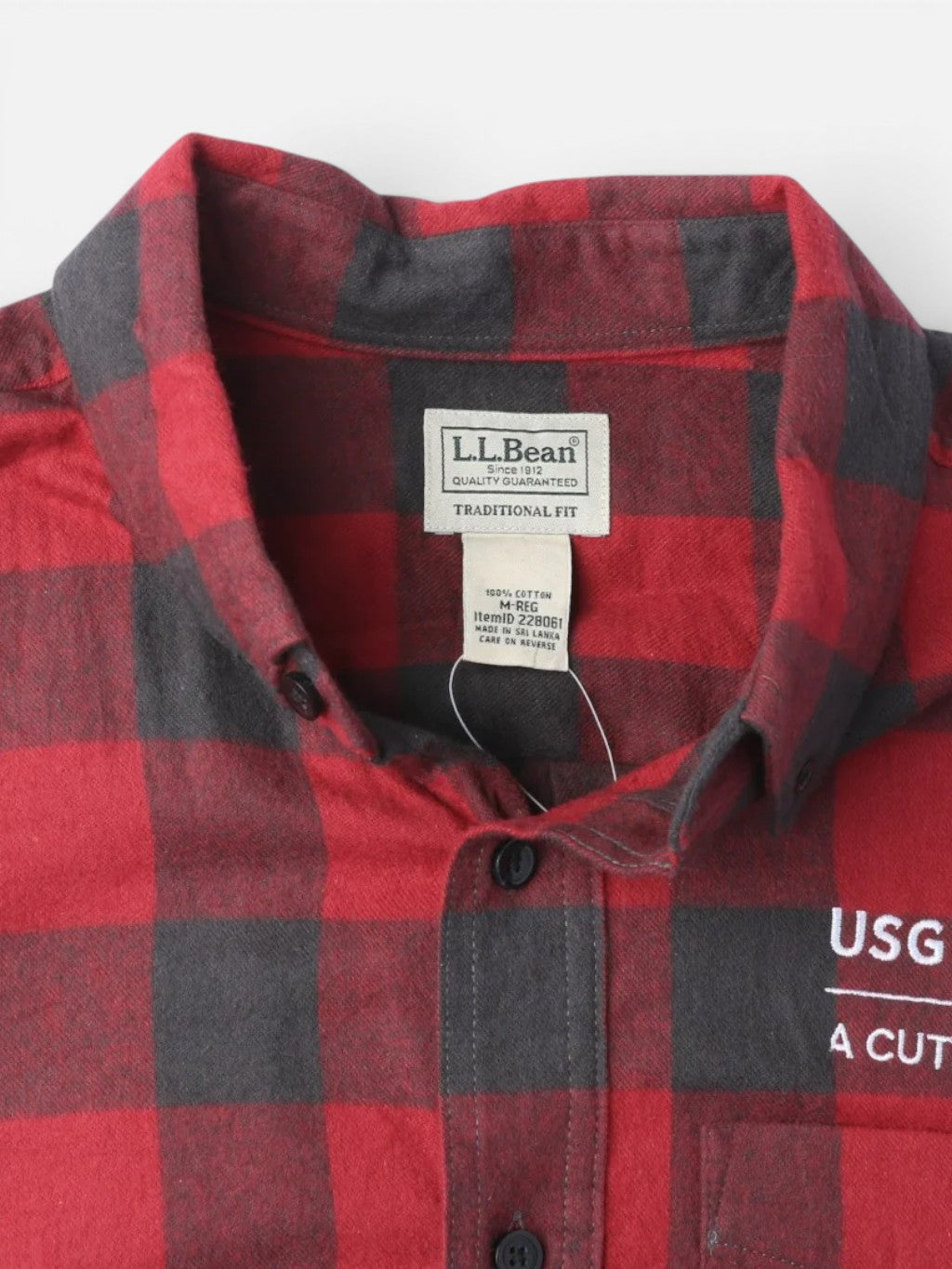 Vintage Flannel Shirt - Red Check