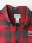 Vintage Flannel Shirt - Red Check