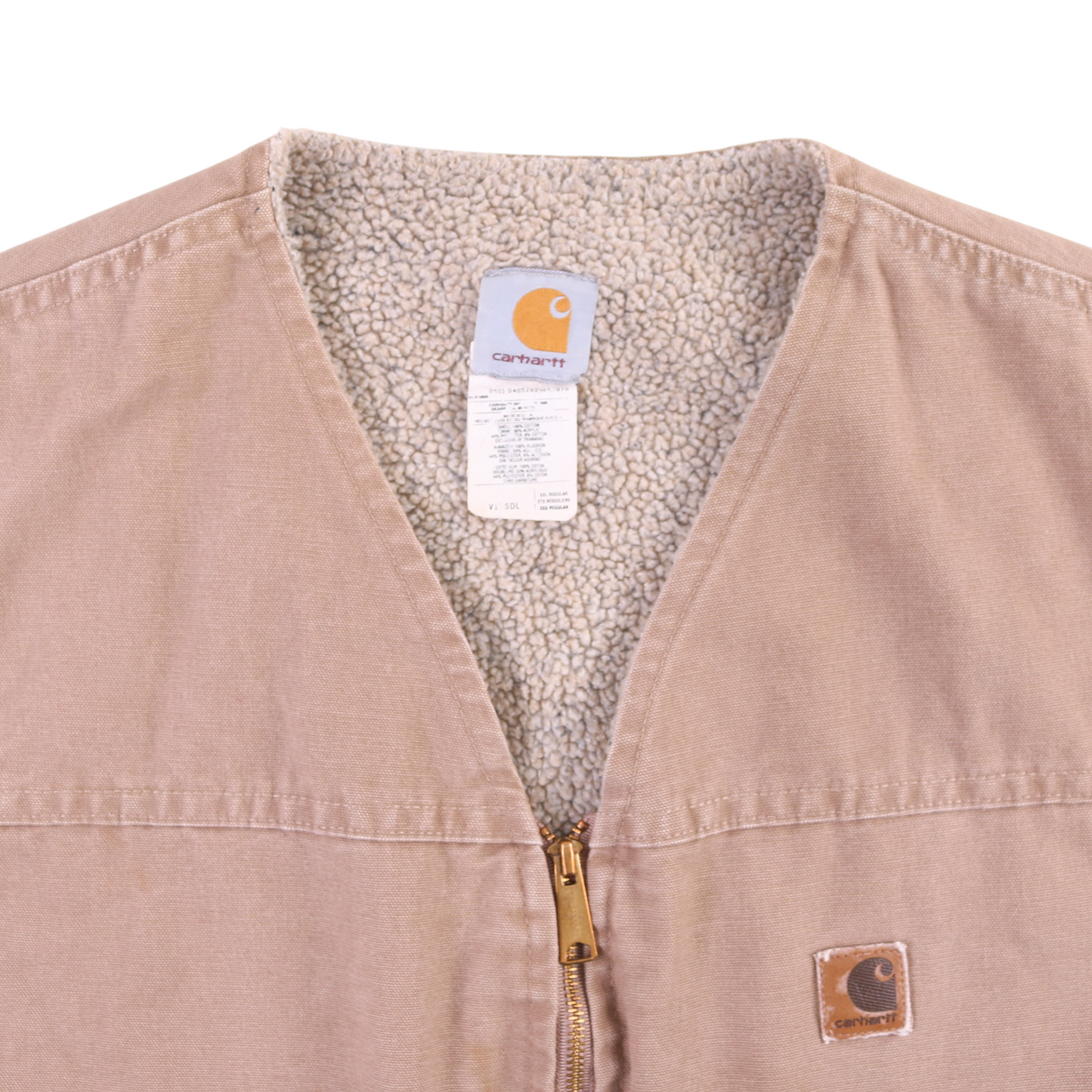 Lined Vest - Beige