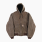 Hooded Active Jacket - Brown