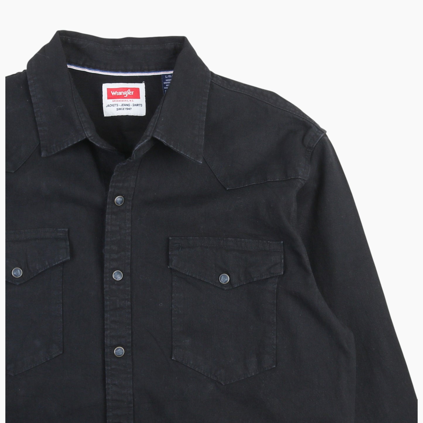 Western Denim Shirt - Black
