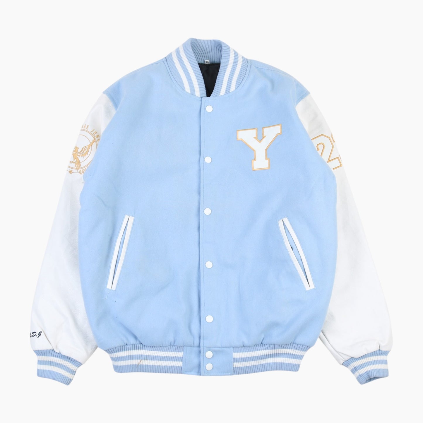 Vintage Varsity 'Y' Bomber Jacket - Blue