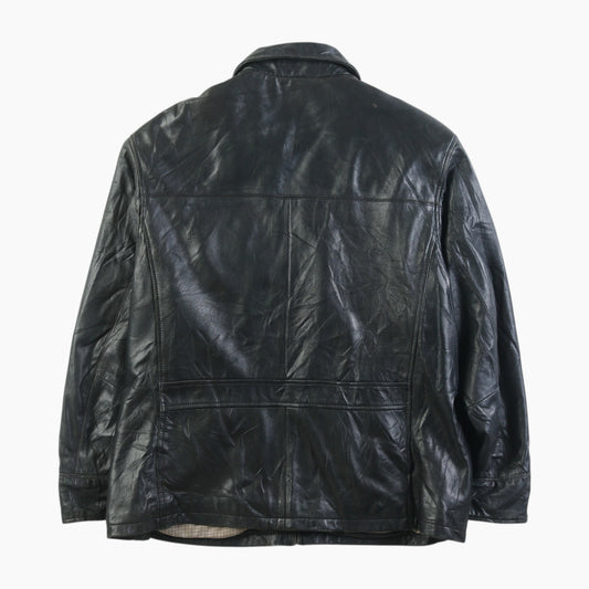 Chaps Leather Car Jacket