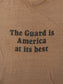 'Guard Is Americas Best' Single Stitch T-Shirt