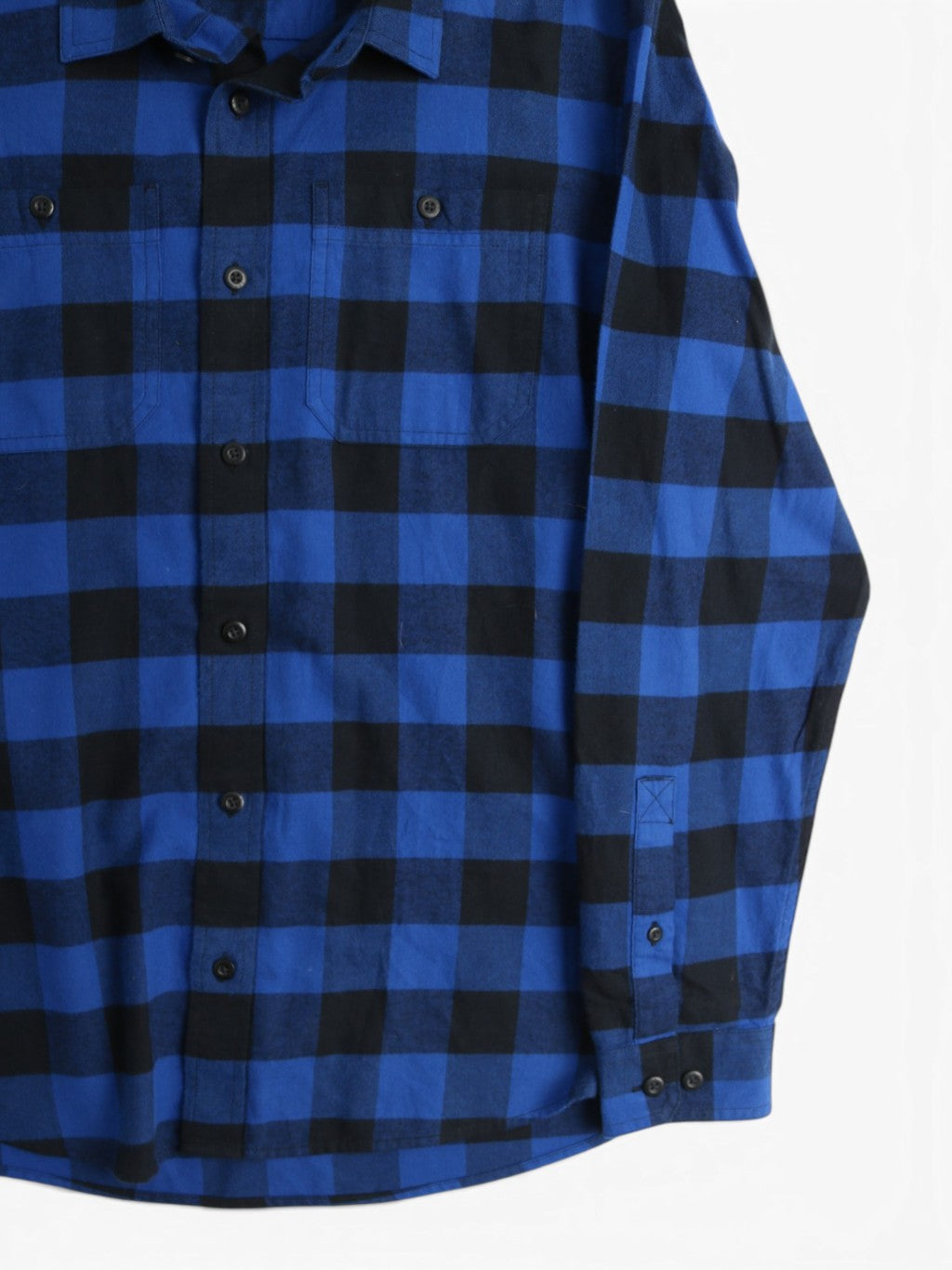 Vintage Flannel Shirt - Blue Check