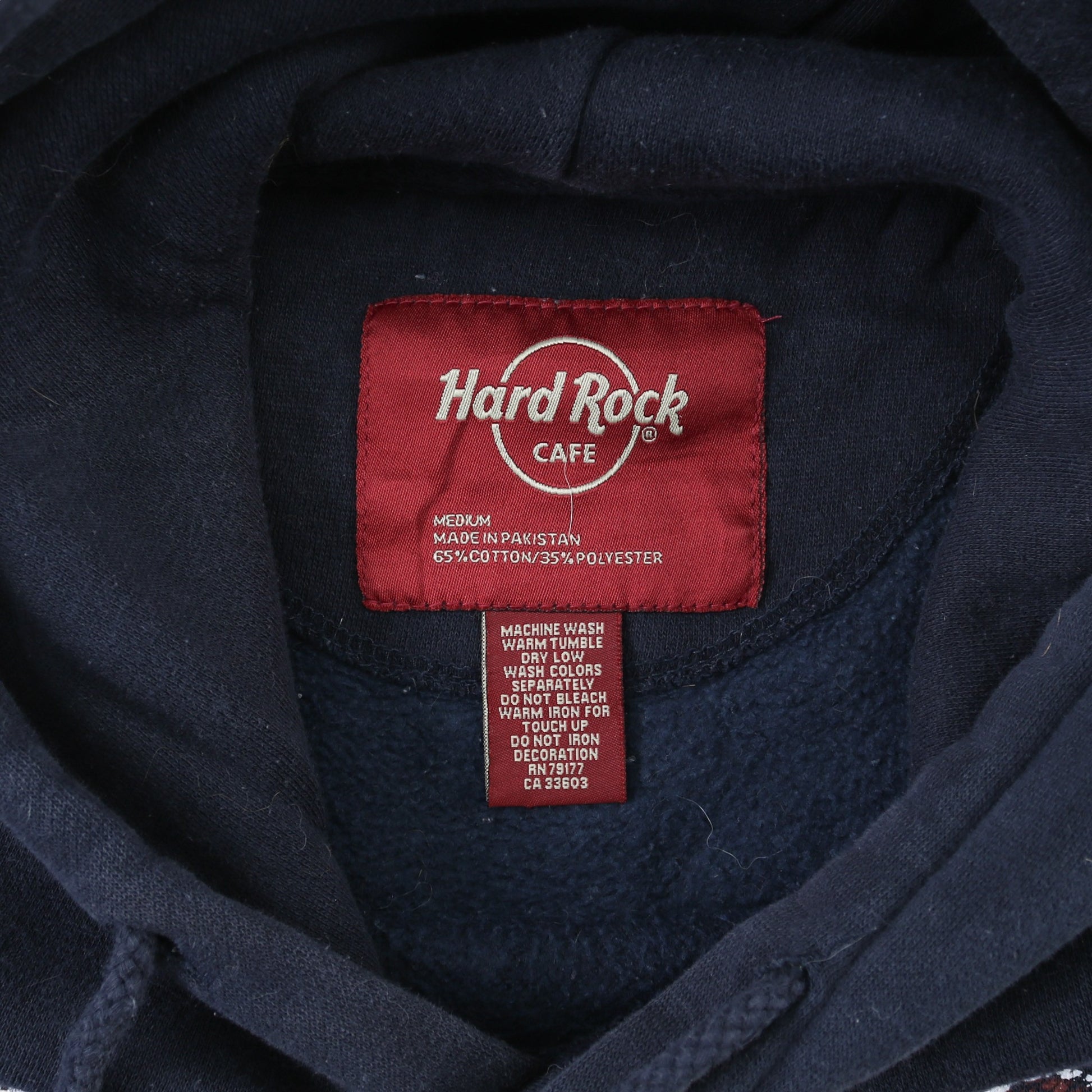 Hard Rock 'Las Vegas' Hooded Sweatshirt - Navy