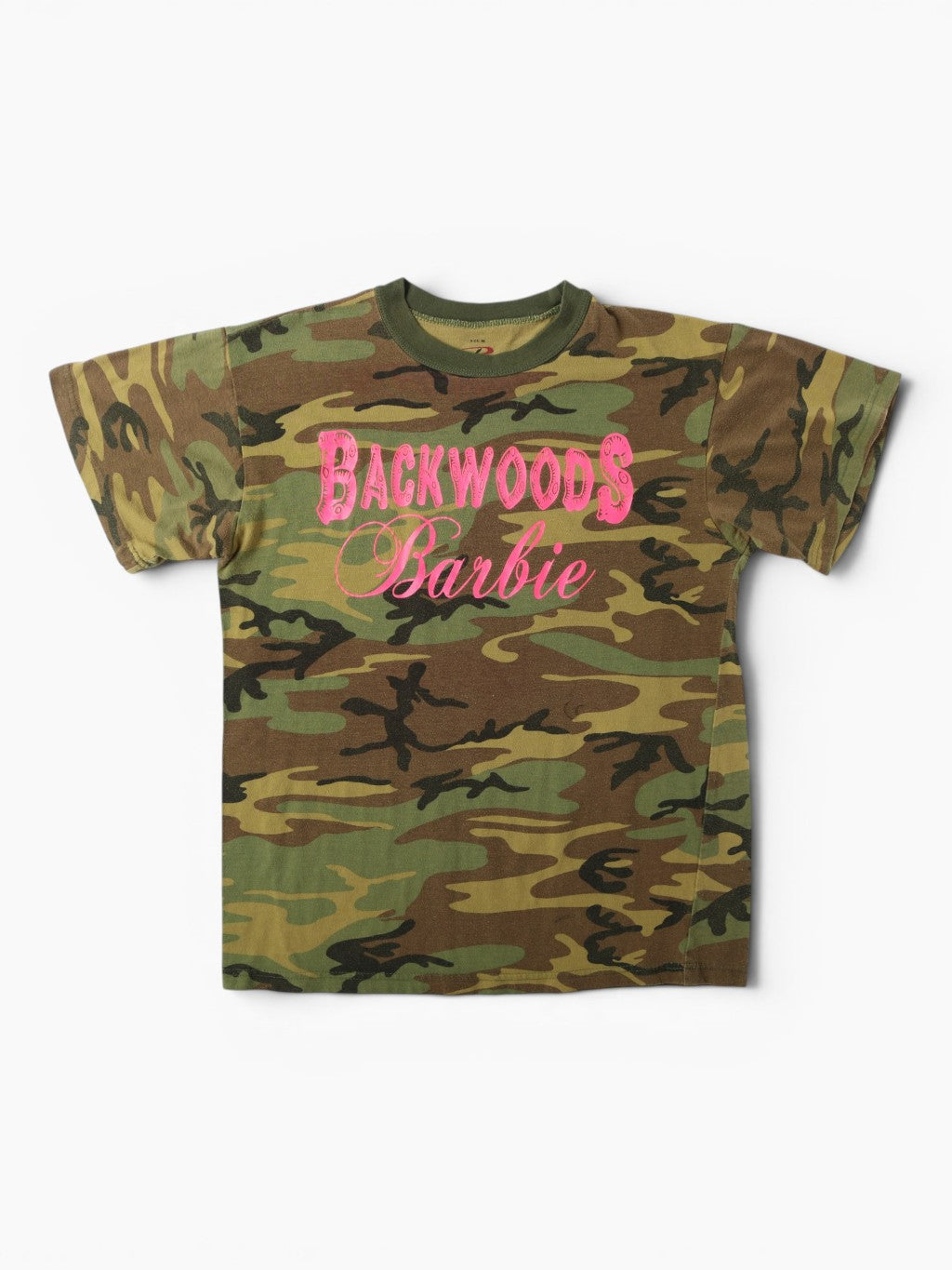 'Backwoods Barbie' Woodland Camouflage T-Shirt