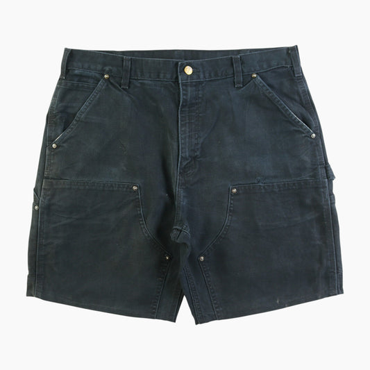 Double Knee Carpenter Shorts - Black - 36"