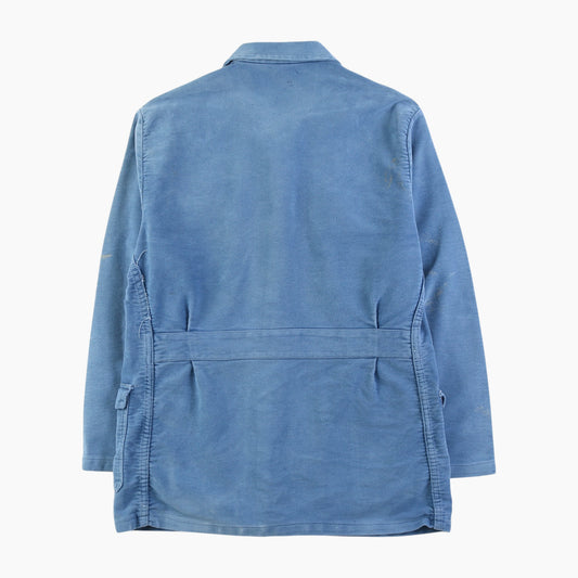 Vintage Moleskin Chore Jacket - Blue