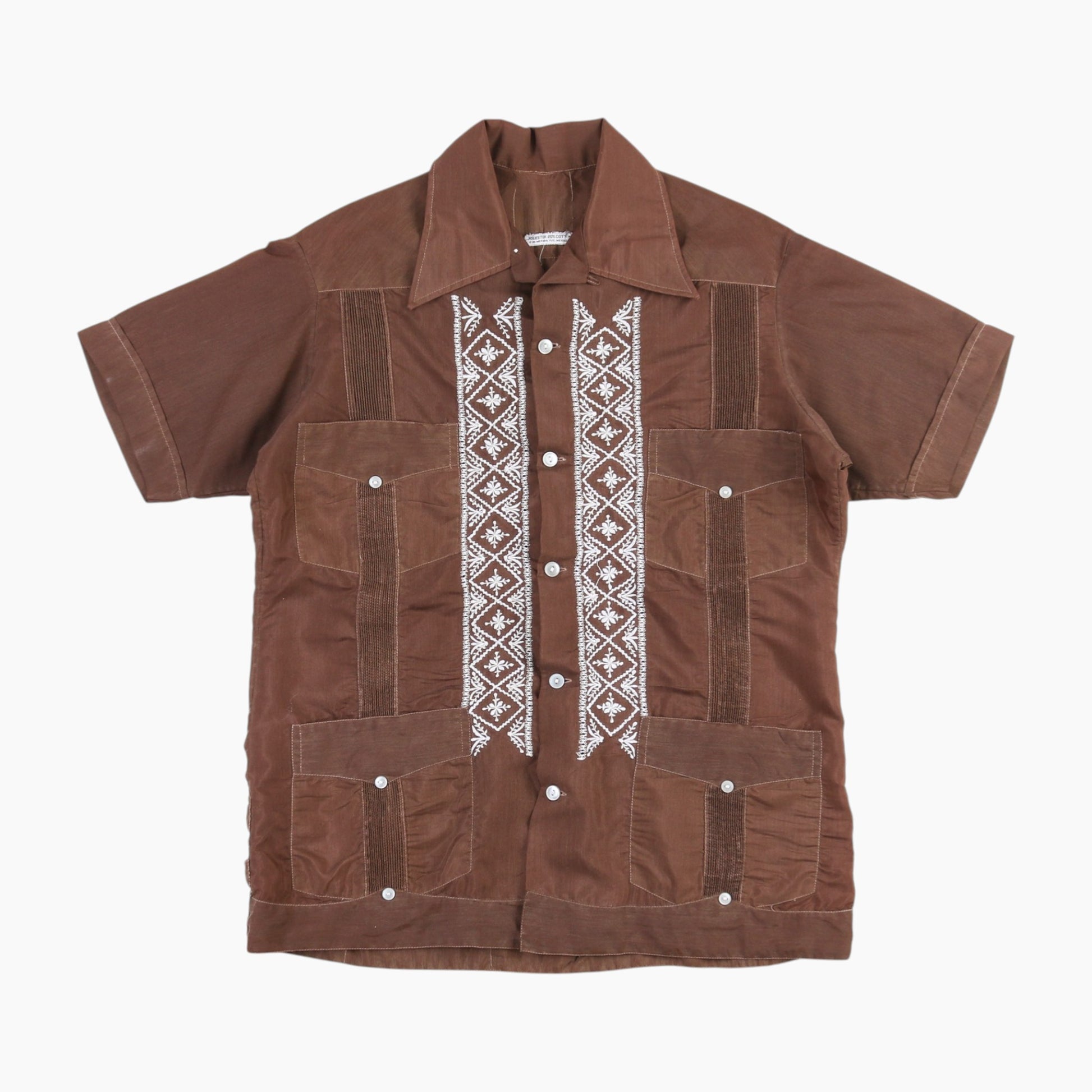 Vintage Cuban Guayabera Shirt