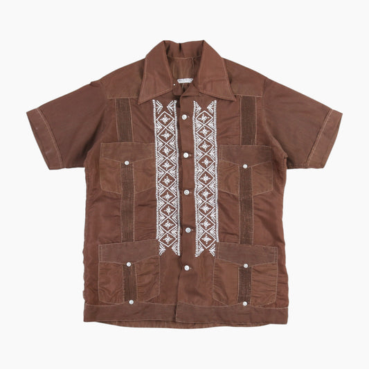 Vintage Cuban Guayabera Shirt