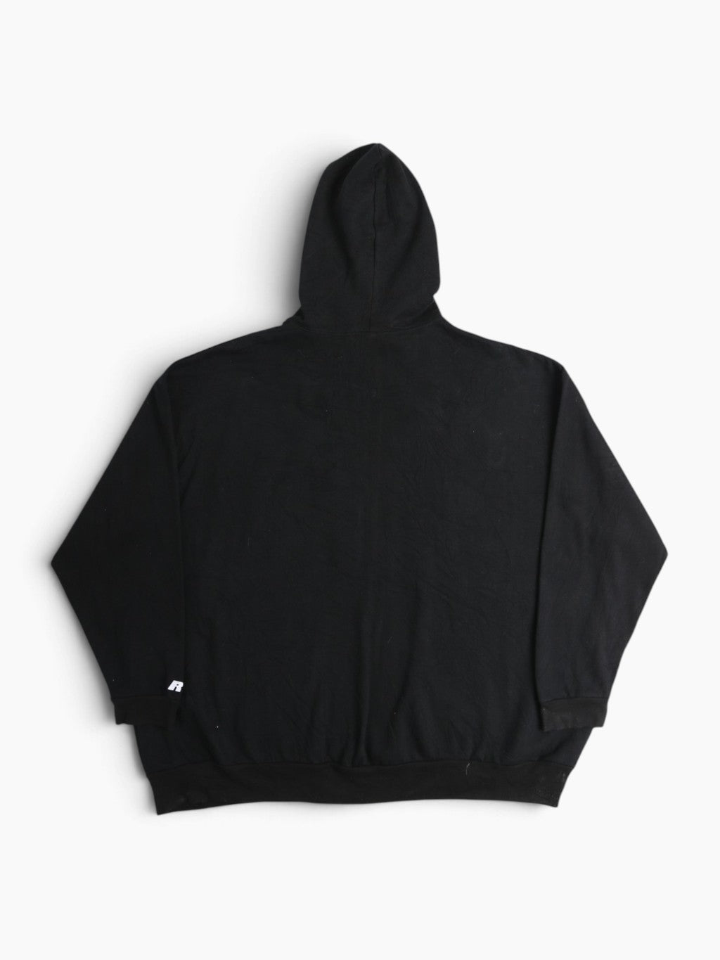 Vintage Zip Up Hooded Sweatshirt - Black