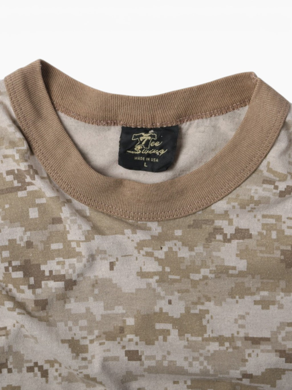 Single Stitch Digital Camouflage T-shirt