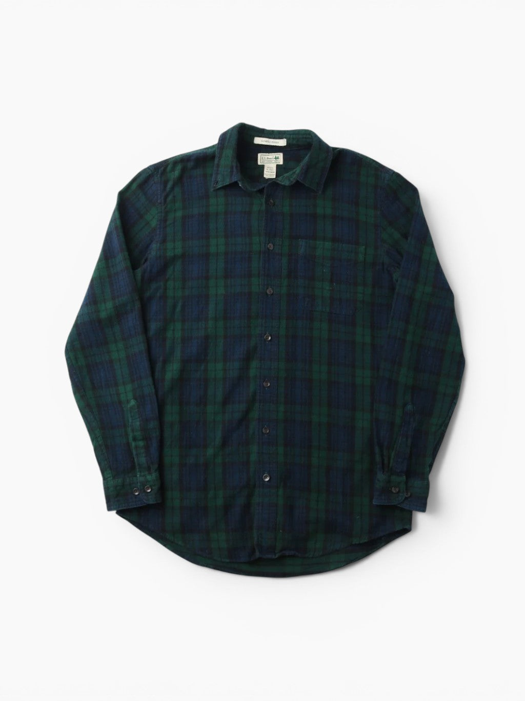 Vintage Flannel Shirt - Green Check