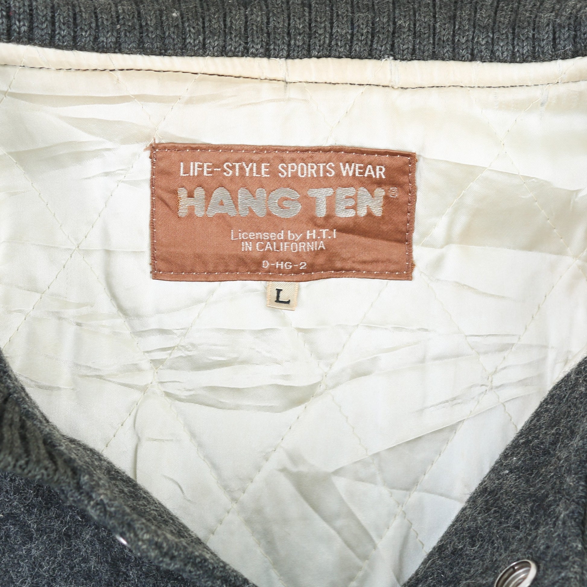 Vintage Varsity 'Desert Challenge' Bomber Jacket - Grey