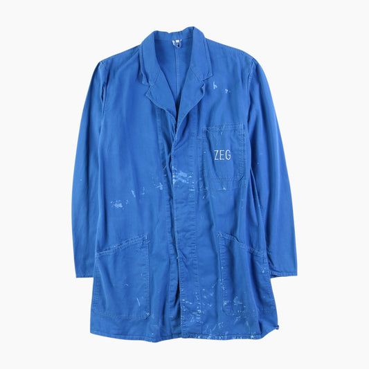 Vintage Shop Coat - Blue