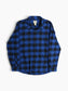 Vintage Flannel Shirt - Blue Check
