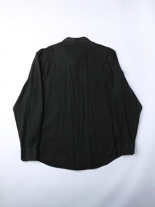 Western Denim Shirt - Black