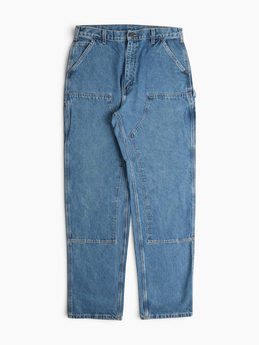 Vintage Double Knee Work Pants - Denim - 36/36