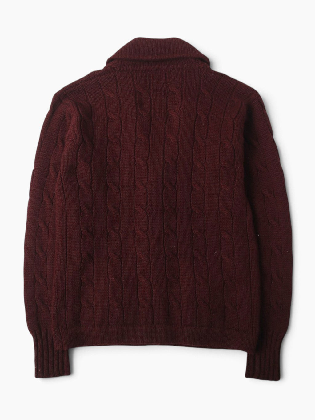 Wool Knit Shawl Cardigan