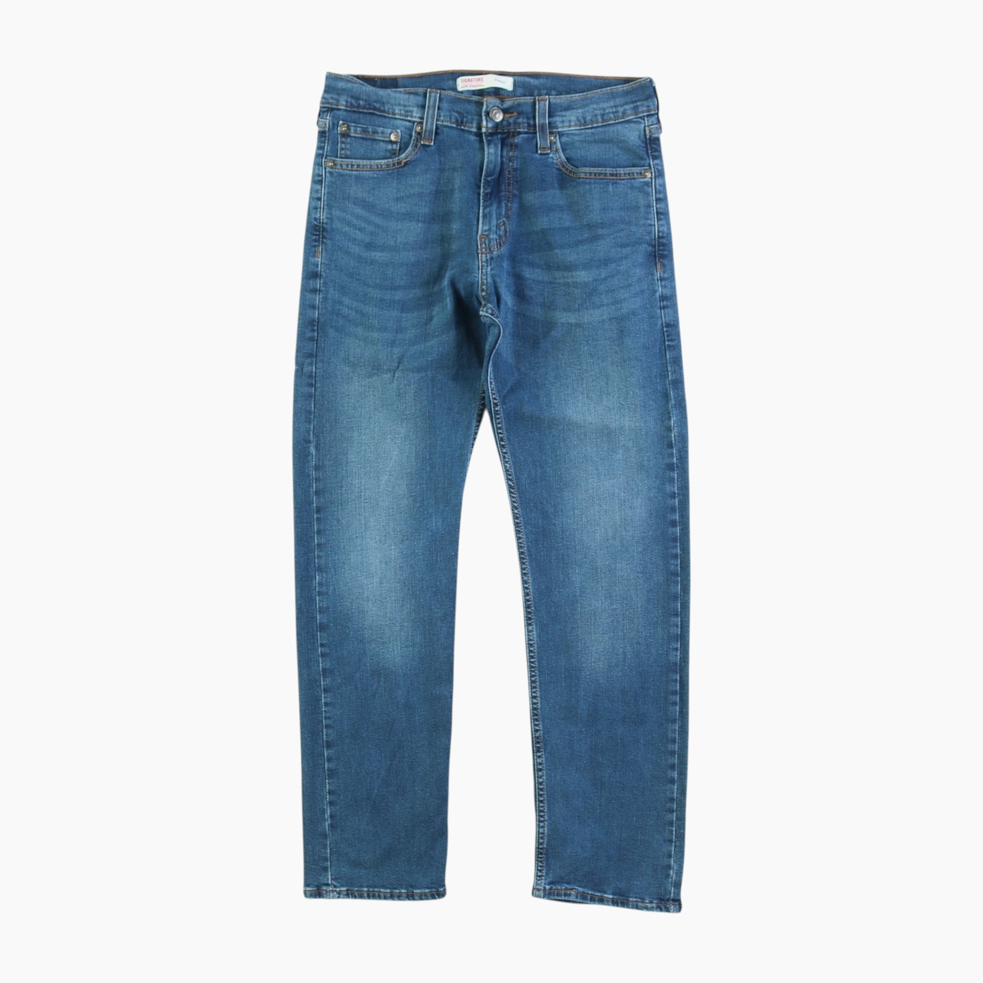 Vintage Signature Straight Jeans - Denim 29/30