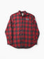 Vintage Flannel Shirt - Red Check