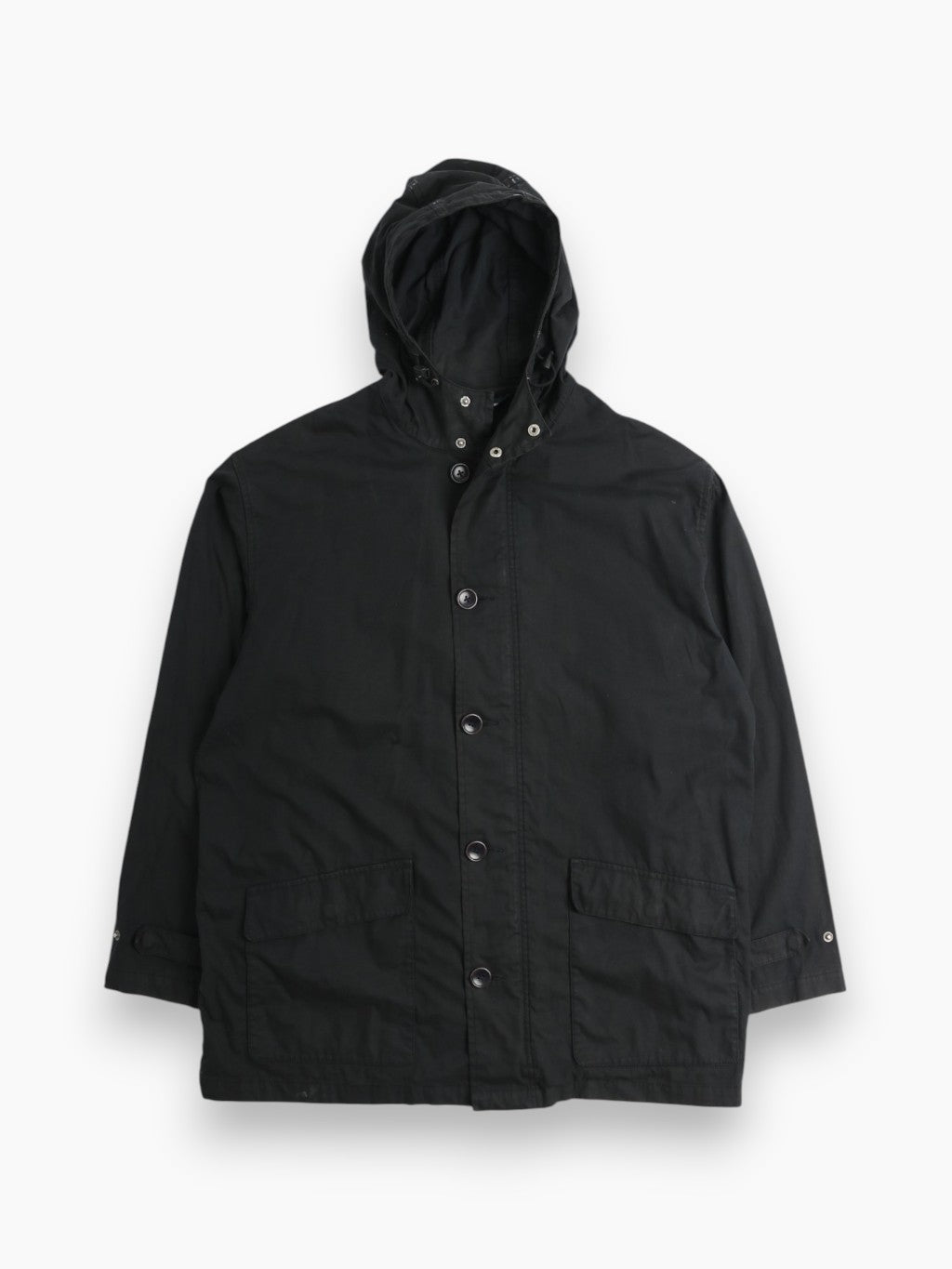 Vinatge Wax Parka Jacket - Black