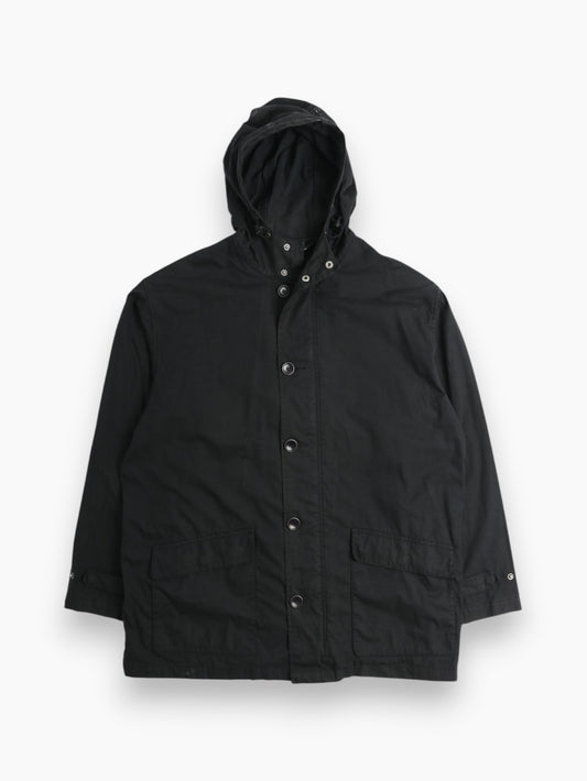 Vinatge Wax Parka Jacket - Black