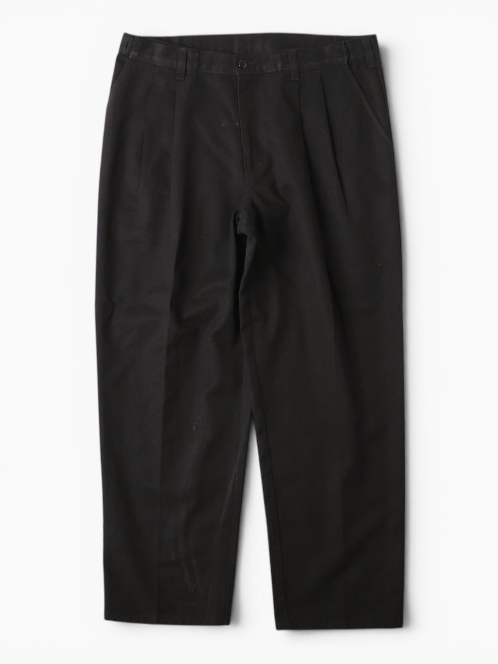 Pleated Work Pants - Black - 34/32