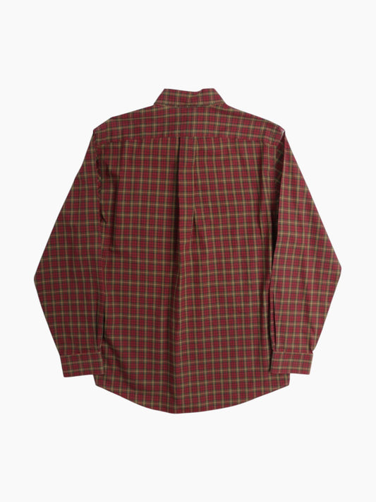 Vintage Flannel Shirt - Red Check