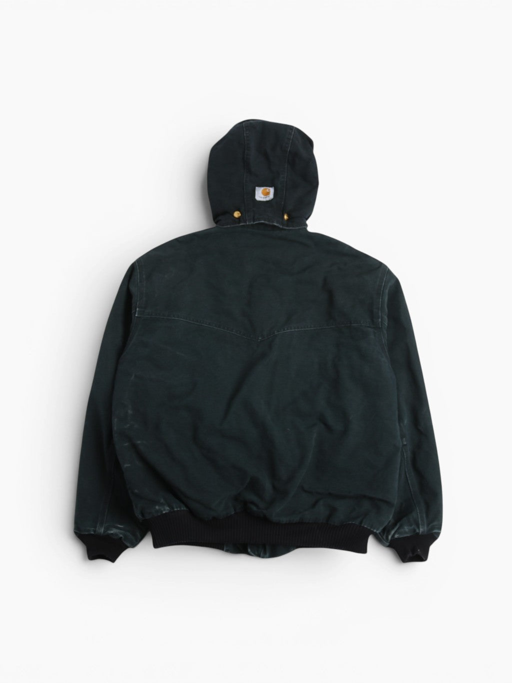 Hooded Santa Fe Bomber Jacket - Black