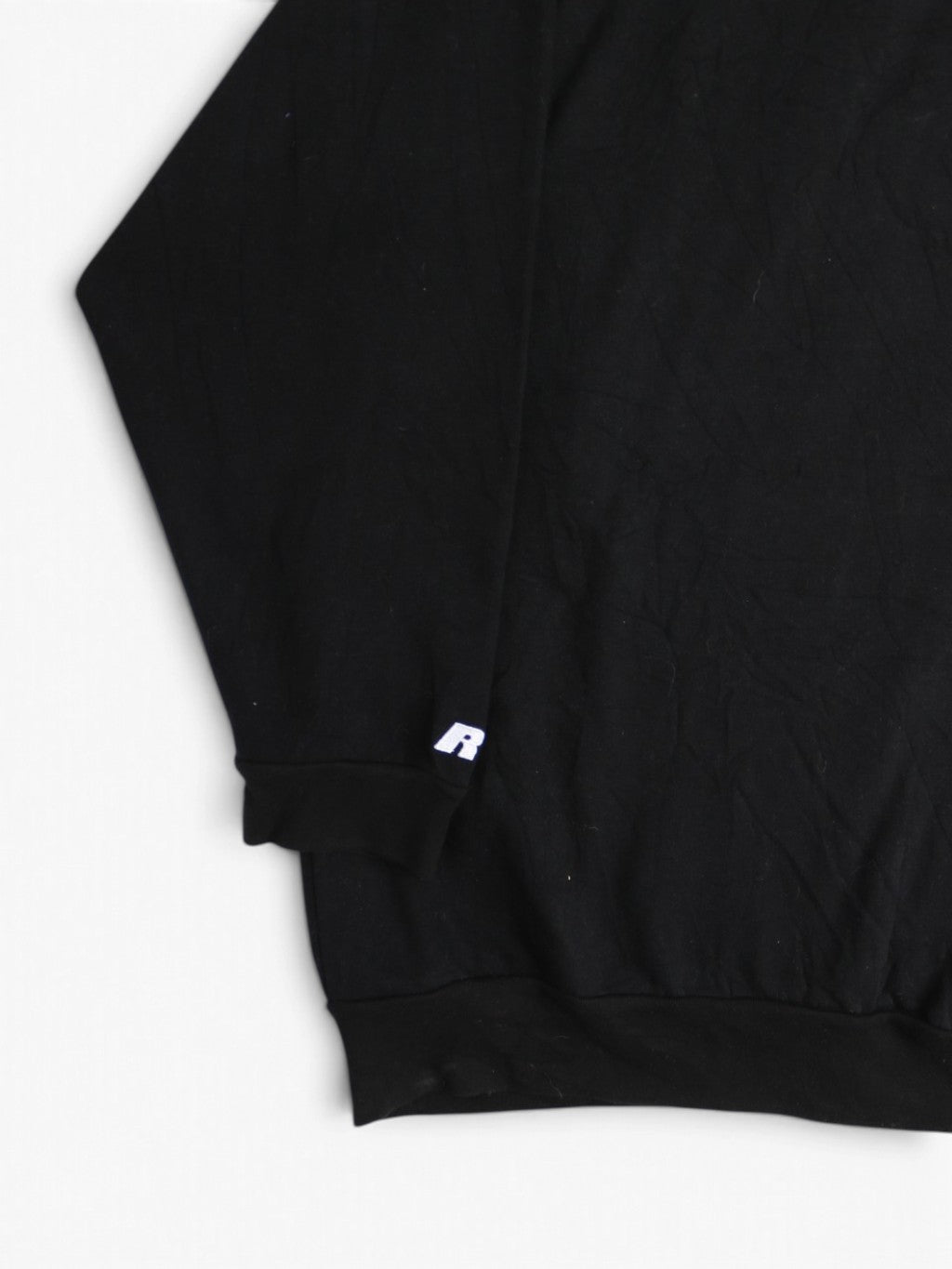 Vintage Zip Up Hooded Sweatshirt - Black