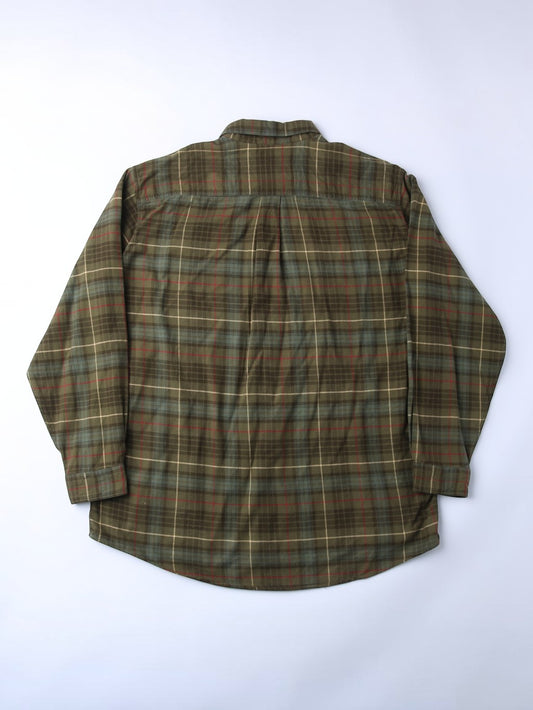 Vintage Flannel Shirt - Green Check