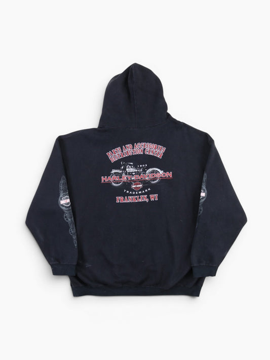 'Franklin' Hooded Sweatshirt - Black