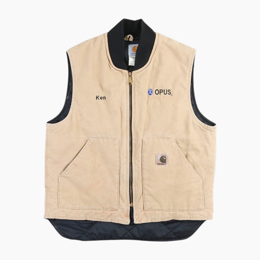 Lined Vest - Beige