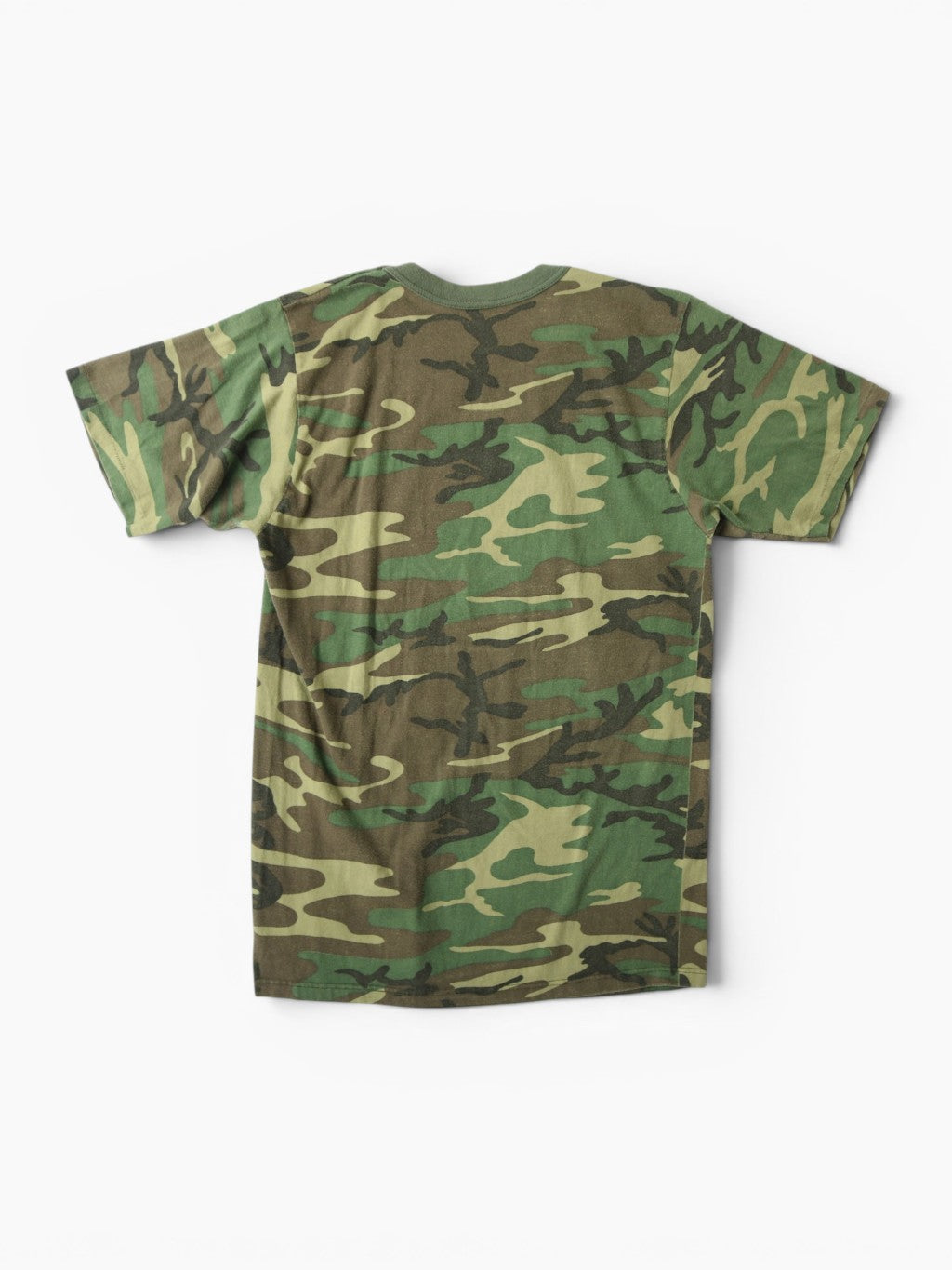 Single Stitch Woodland Camouflage T-Shirt
