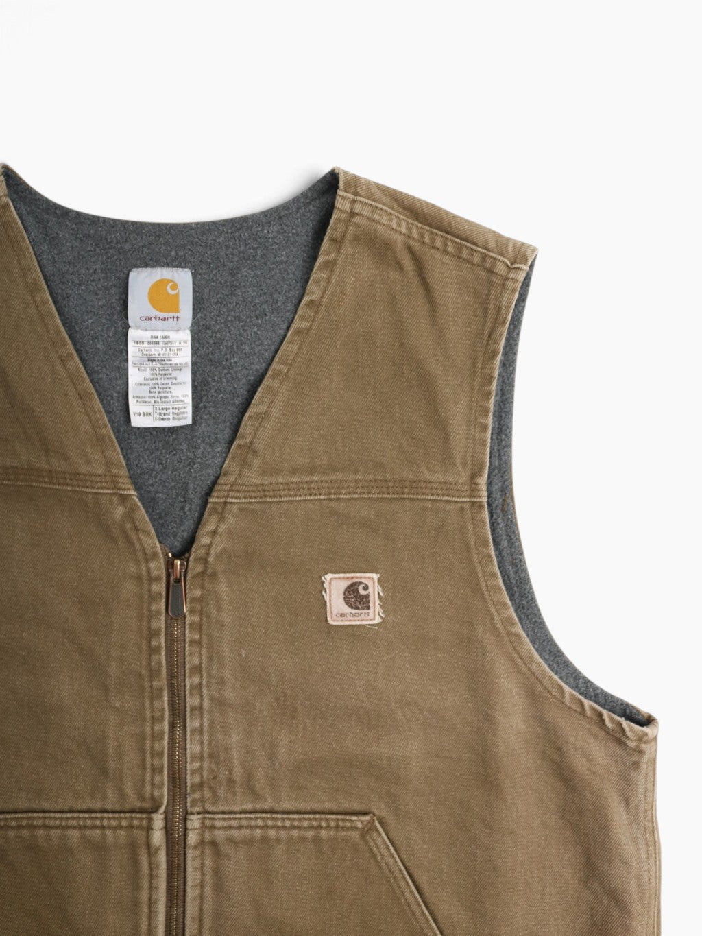 Lined Vest - Brown