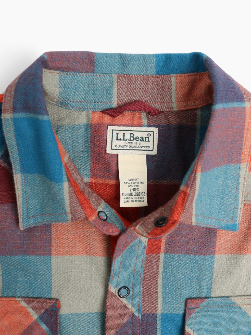 Vintage Flannel Shirt - Blue Check