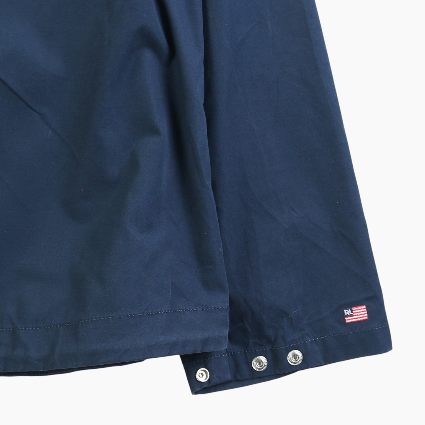 Vintage Hooded Clasp Jacket - Navy