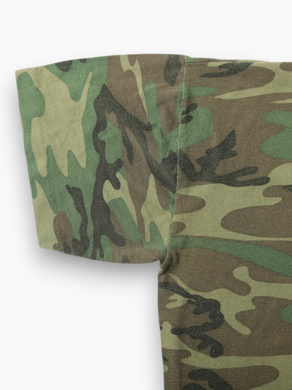 Single Stitch Woodland Camouflage T-Shirt