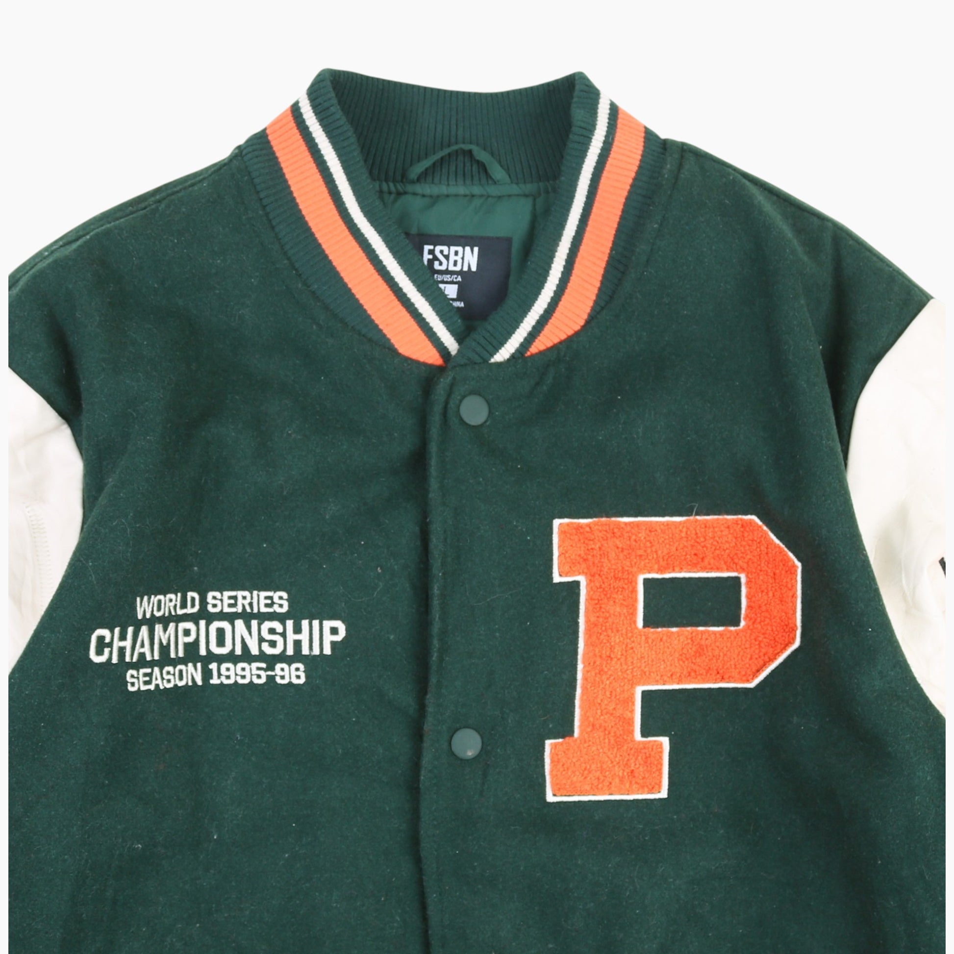 Vintage Varsity 'P' Bomber Jacket - Green